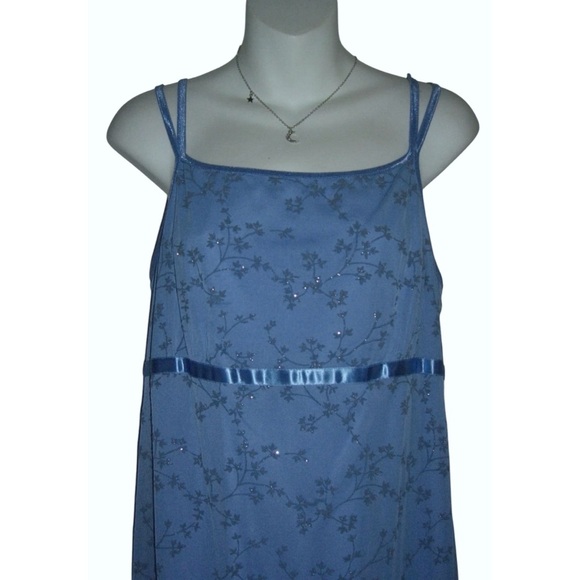 Candy Rocket Dress Vintage 90s Blue Glitter Fairycore Whimsigoth y2k Cottage - Picture 6 of 16